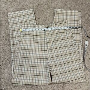 Full Tilt Beige and Black Plaid Pants